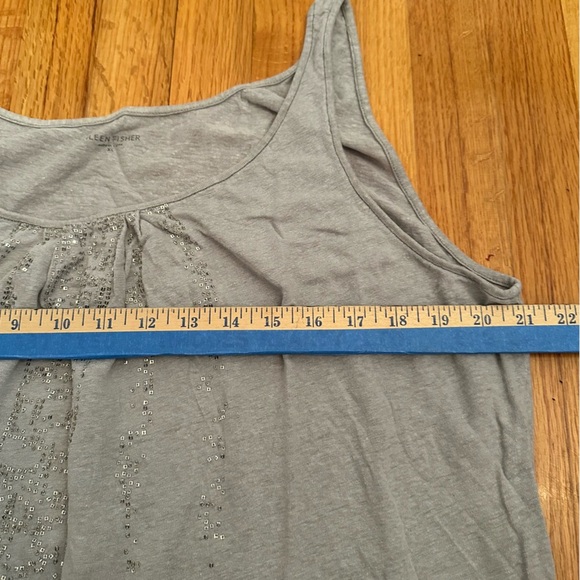 EILEEN FISHER Sequin Light Knit Gray Tank Top Size XL(v) - Picture 12 of 12
